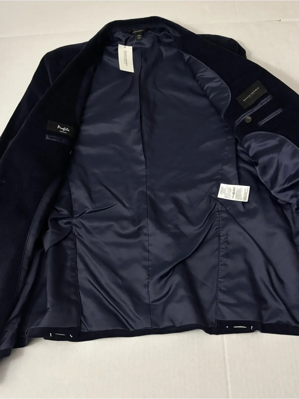 Banana Republic Slim Fit Navy Corduroy Blazer Jacket Men’s 40R